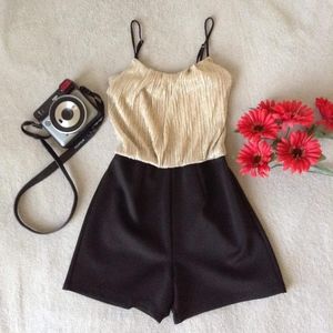 Romper Gold Dress